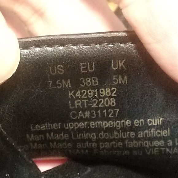 DKNY Black Ralia Platform Double Padded Strap Slip On Stiletto Heels Womens 7.5 - Picture 11 of 11